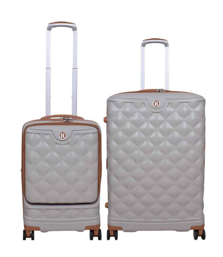 IT Luggage Indulging Hard Trolley — Grey (Set of 2)
