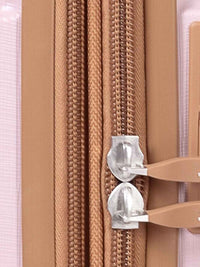 IT Luggage Quintessential Striped Hard Trolley — Pink (Set of 3)