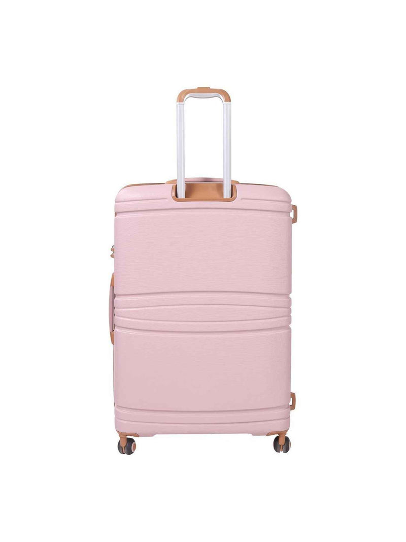 IT Luggage Quintessential Striped Hard Trolley — Pink (Set of 3)