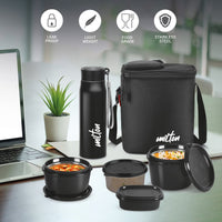 Milton Max Meal Lunchbox Black — front view
