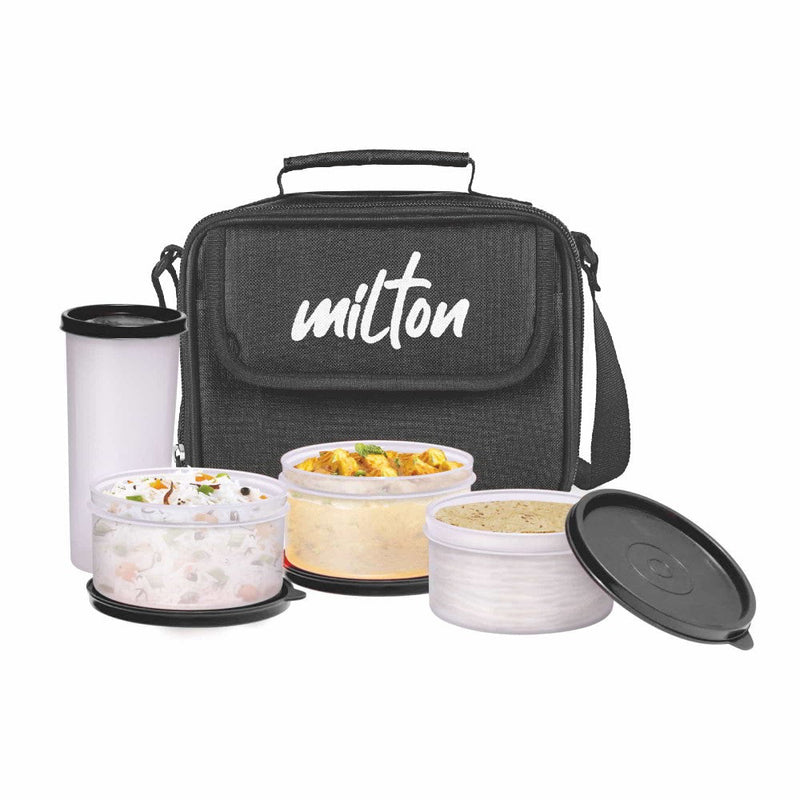 Milton Meal Combi Insulated Tiffin With Water Glass — front view