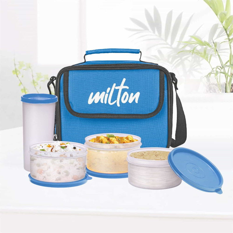 Milton Meal Combi Insulated Tiffin With Water Glass — back view
