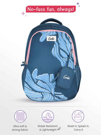 Genie Mira 36L School Backpack - Navy Blue