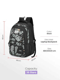 Genie Morphi 36L Laptop Backpack - Black