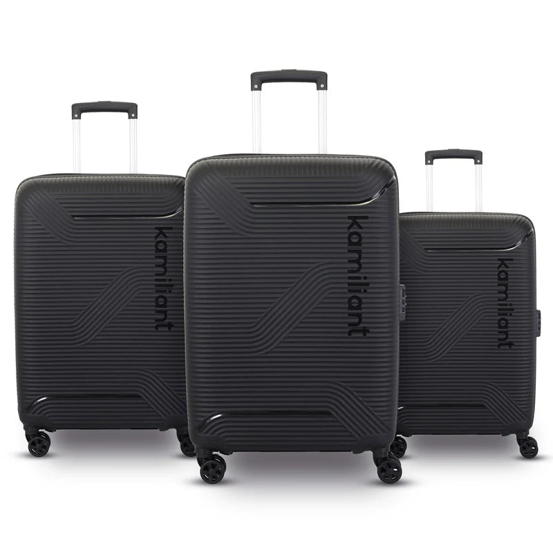 Kamiliant Nexus Black Luggage Set
