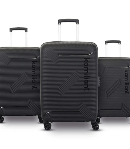 Kamiliant Nexus Black Luggage Set