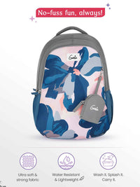 Genie NightFern 36L School Backpack - Blue
