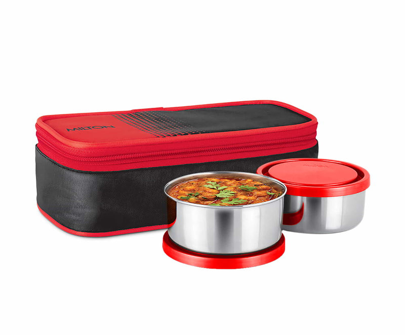 Milton Nourish Insulated Lunch Box — side view