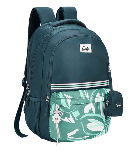 Genie Petalis 40L Laptop Backpack With Raincover - Dark Green