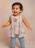 PEACH LEAF GIRLS TOP