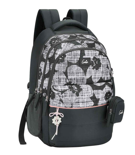 Genie Quilsy 40L Laptop Backpack With Raincover - Dark Grey