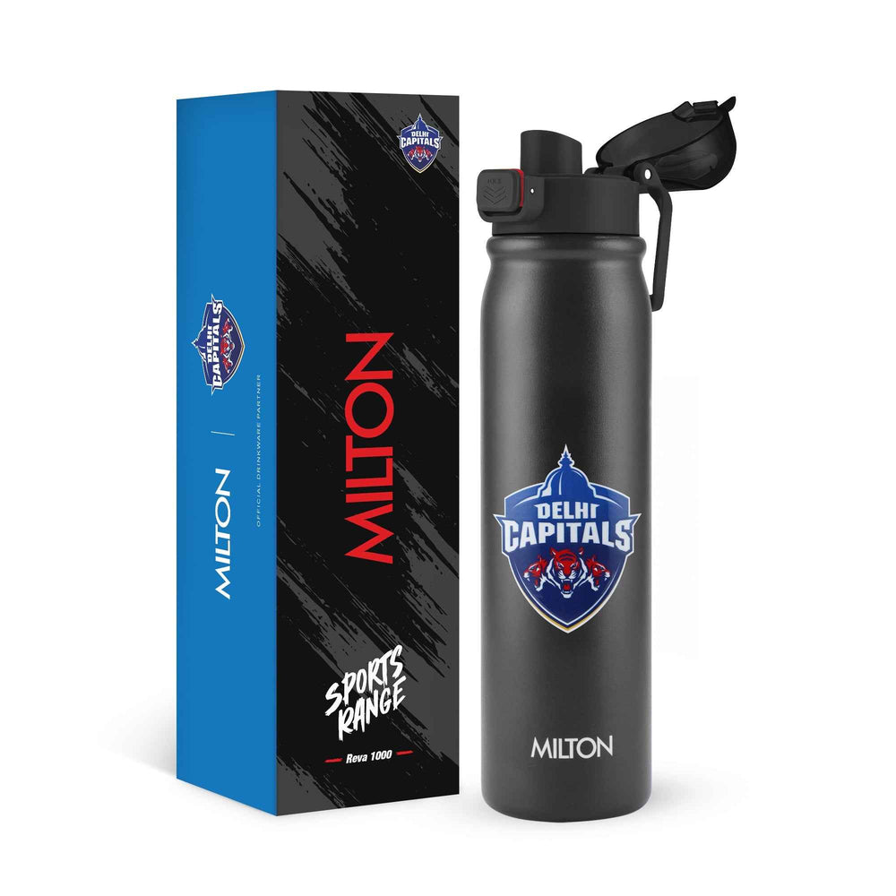 Milton Sports Reva UV Printing Stainless Steel Bottle - Delhi Capitals (DC) - Milton