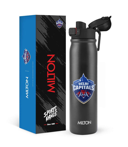 Milton Sports Reva UV Printing Stainless Steel Bottle - Delhi Capitals (DC) - Milton