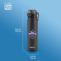 Milton Sports Reva UV Printing Stainless Steel Bottle - Delhi Capitals (DC) - Milton