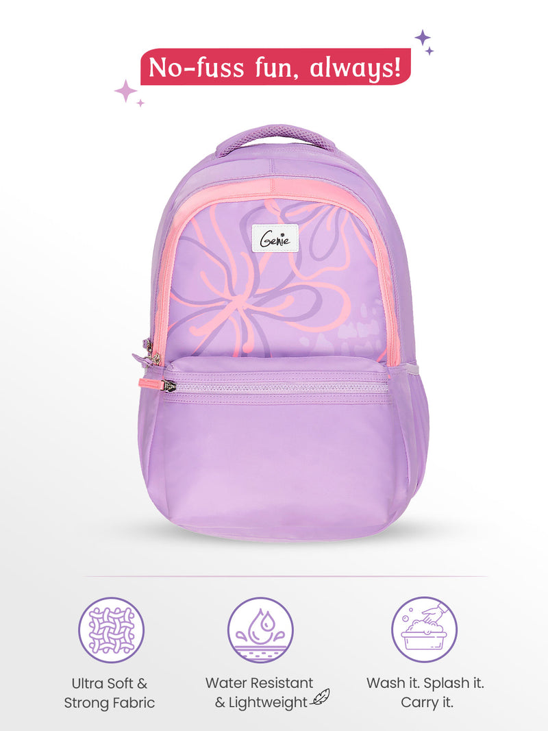 Genie Rosalin 36L Laptop Backpack With Raincover — Lavender