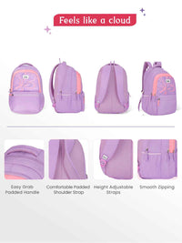 Genie Rosalin 36L Laptop Backpack With Raincover - Lavender
