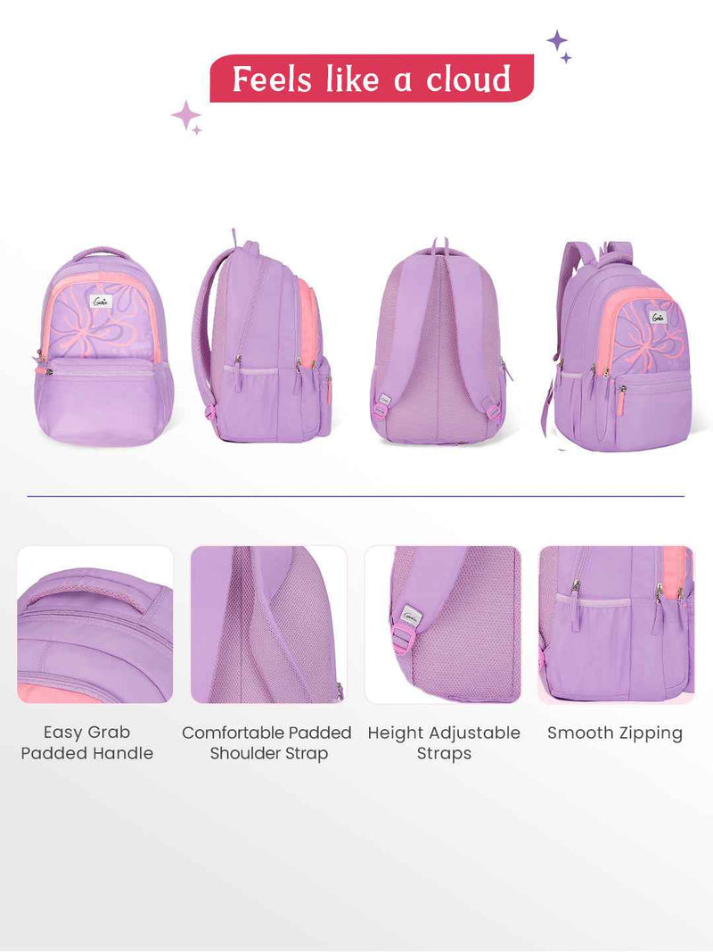 Genie Rosalin 36L Laptop Backpack With Raincover - Lavender