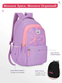 Genie Rosalin 36L Laptop Backpack With Raincover - Lavender