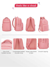 Genie Rue 36L Laptop Backpack With Raincover - Dusky Peach