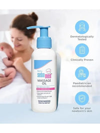 Sebamed Baby Soothing Massage Oil 150ml — sunflower and almond oil