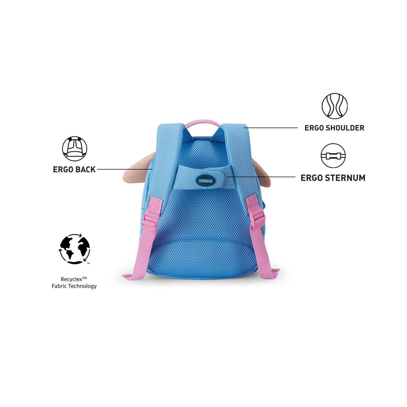 American Tourister Coodle 3.0 8L kids daypack Blue — back panel