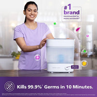 Philips Avent Electric Steam Sterilizer - 6 Bottle Capacity Baby Sterilizer. - image 2 of 5 - Baby Care