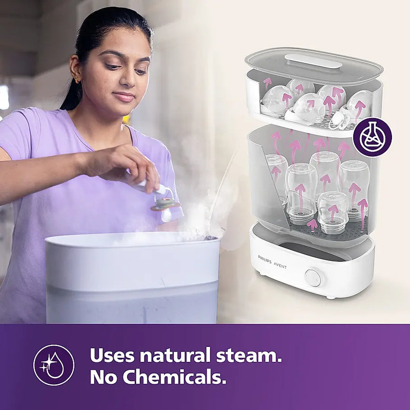 Philips Avent Electric Steam Sterilizer - 6 Bottle Capacity Baby Sterilizer. - image 3 of 5 - Baby Care