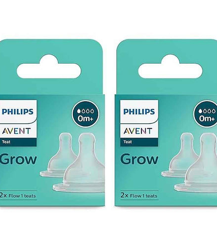 Philips Avent Grow Baby Bottle Teat Newborn - SCY095/01