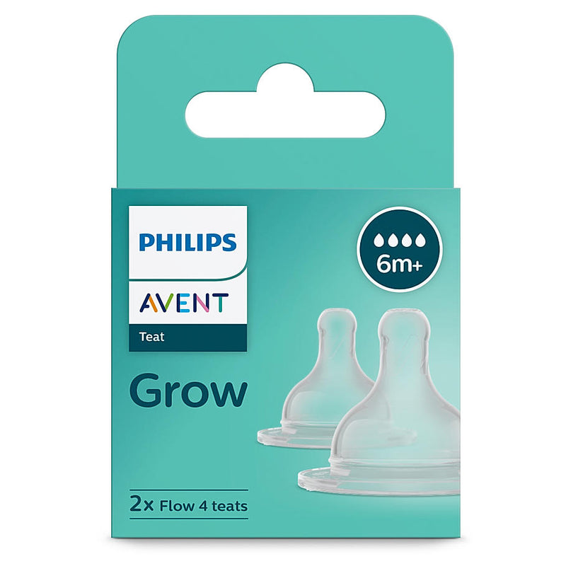 Philips Avent Grow Baby Bottle Teat 6m+ SCY098/01