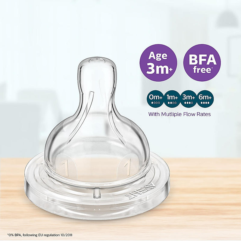 Philips Avent Anti-Colic Bottle Teat 3m+ SCY763/02