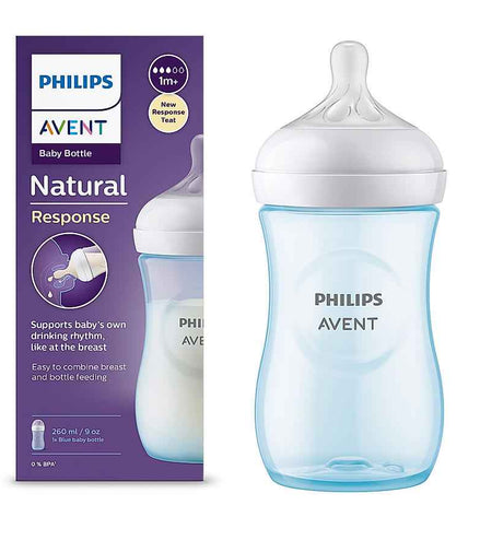 Philips Avent Blue Natural Baby Feeding Bottle - SCY903/21