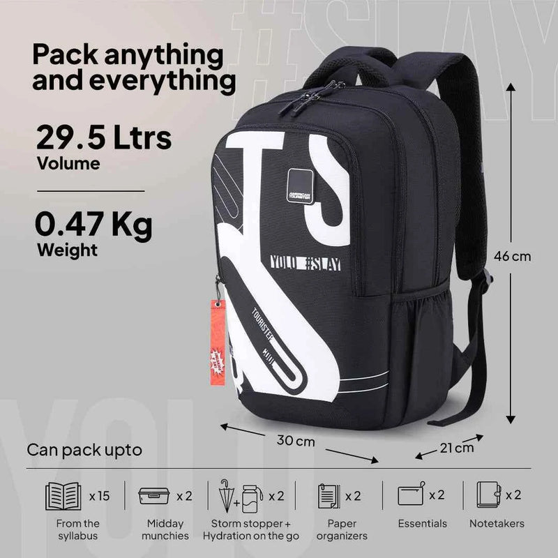 American Tourister Sest 3.0 - Black (29.5L) - image 3 of 6 - Hiking Backpacks