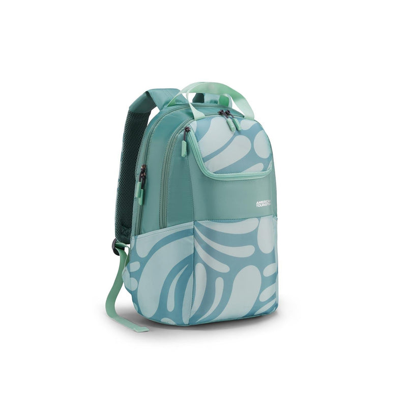 American Tourister Zumba 3.0 25L college backpack Green — three-quarter view