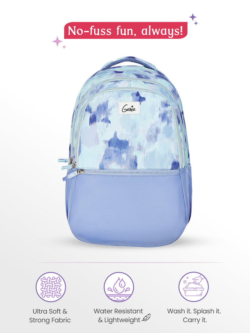 Genie Serena 36L Laptop Backpack With Raincover — Pearl Blue