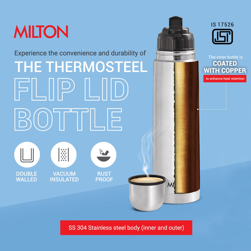 Milton Personalized Flip Lid Thermosteel Bottle