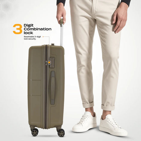 Kamiliant Might Military Olive Trolley Bag