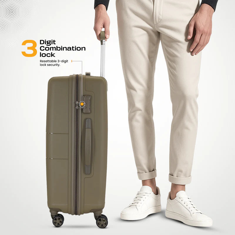 Kamiliant Might Military Olive Trolley Bag - image 3 of 9 - Luggage