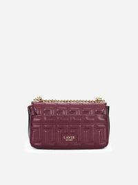 Lavie Luxe Juli25 Small Flap Sling Bag in Wine