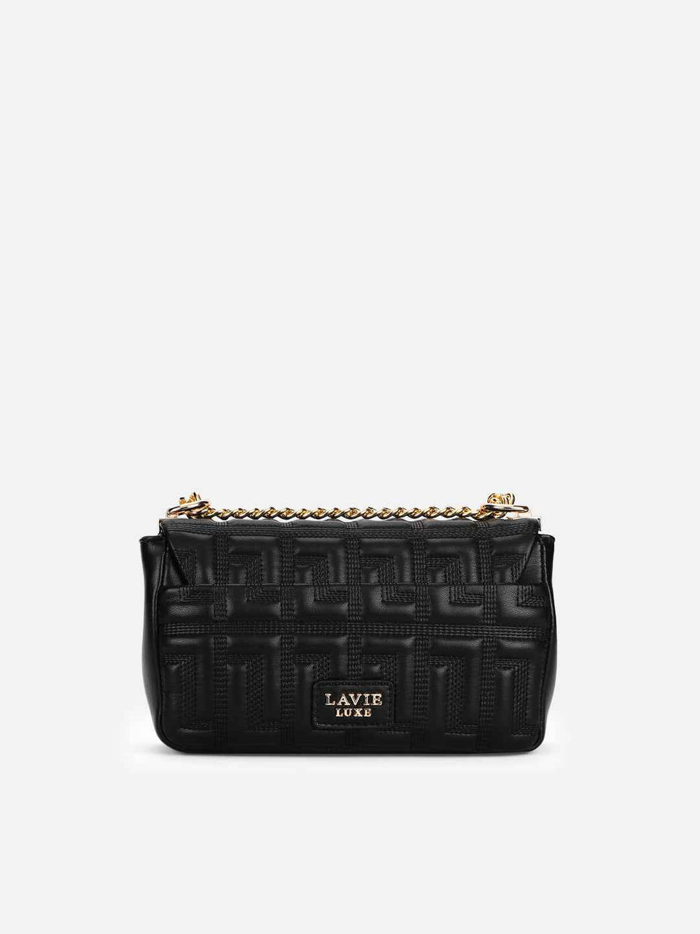 Lavie Luxe Juli25 Small Flap Sling Bag in Black