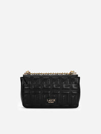 Lavie Luxe Juli25 Small Flap Sling Bag in Black