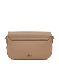 AKIKI London Parklane Flap Medium Sling Bag Beige detail