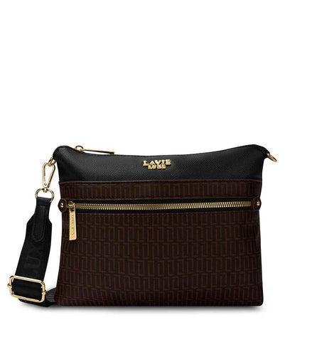 Lavie Luxe Mono Quick25 Top Zip Sling Bag