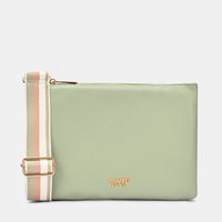 Lavie Luxe Milan 5 Compartment Large Sling Bag in Sage Green
