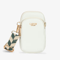 Lavie Luxe Mobile Vertical Mobile Sling Bag in Ivory