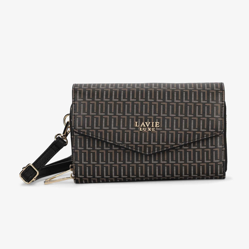 Lavie Luxe Mono Sally25 Sling Bag in Mono Black