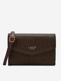 Lavie Luxe Mono Sally25 Sling Bag in Mono Brown