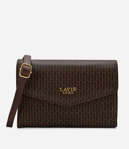 Lavie Luxe Mono Sally25 2 Compartment Medium Sling Bag