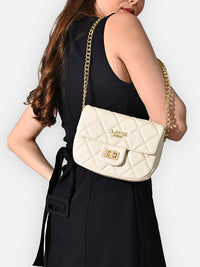 Lavie Luxe Chan25 Sling Bag in Ivory