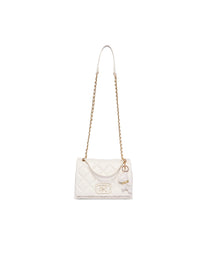AKIKI London Danson 26 Small Flap Sling Bag Off White detail