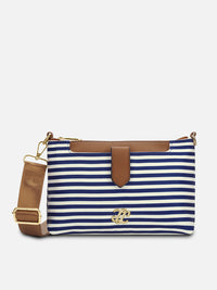 Lavie Signature Stripe Charleston Sling Bag in Navy Stripe